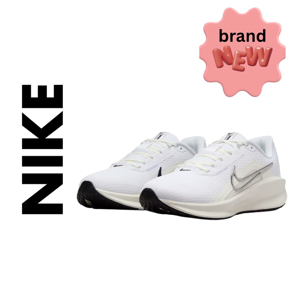 Nike Downshifter 13 - White/Black/Sail/Metallic -Women's Size 9 New with Tags